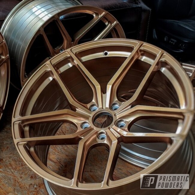 Powder Coated Wheels In Illusion True Copper And Clear Vision