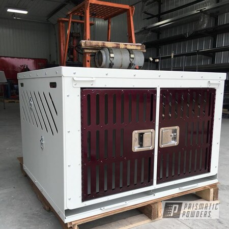 Powder Coating: Malbec,TNC Fab,Clear Vision PPS-2974,Crate,Custom Crate,Illusion Malbec PMB-6906,dog kennel,Kennel,Wine