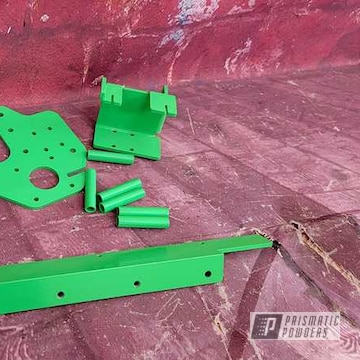 Powder Coated Neon Green 3d Printer Brackets
