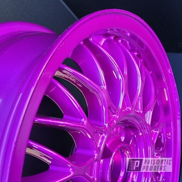 Powder Coated Lollypop Grape Custom Wheels