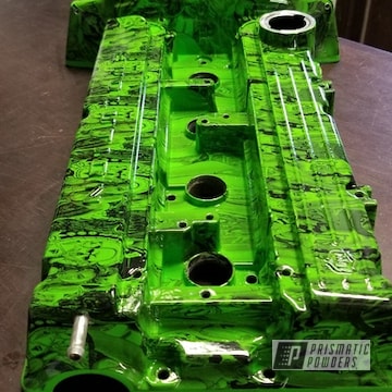 Valve Cover In Clear Vision And Kiwi Green