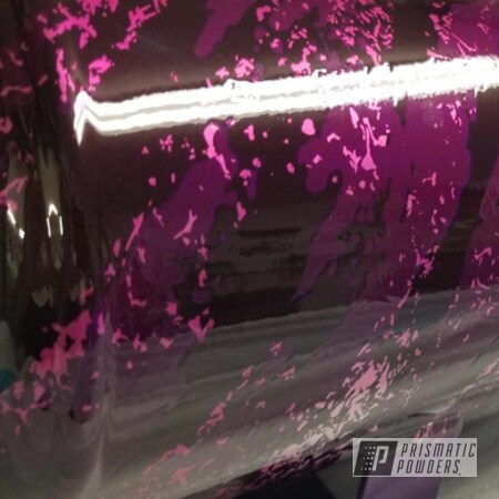 Powder Coating: Air Tank,Clear Vision PPS-2974,Illusion Violet PSS-4514