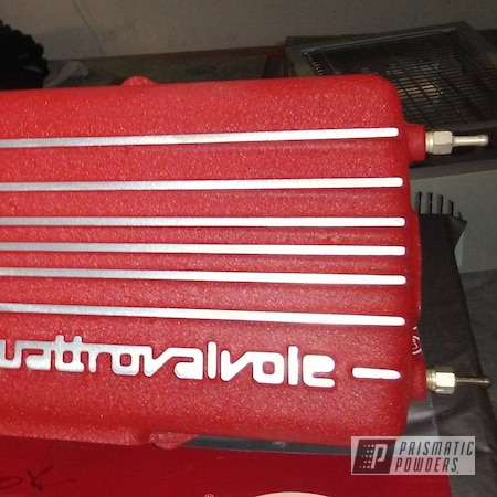 Powder Coating: Custom,Throttle Body,Intake,Desert Red Wrinkle PWS-2762,Automotive,Ferrari