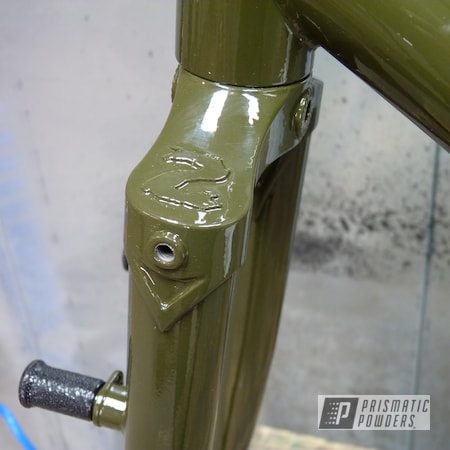 Powder Coating: Yellow Olive PSS-5547,Bicycle,Clear Vision PPS-2974,Surly,Touring Bike