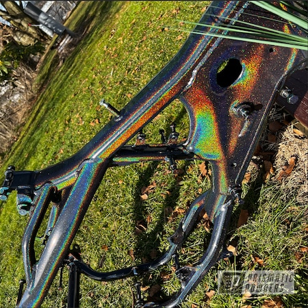 Powder Coating: Prismatic Universe PMB-10367,EPOXY PRIMER ESS-11150,Clear Vision PPS-2974,exc,Automotive,Supermoto,Custom Motorcycle Frame