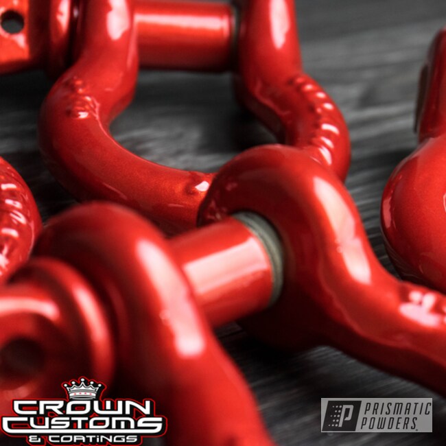 Illusion Red Powder Coat On These Auto Tow Hooks