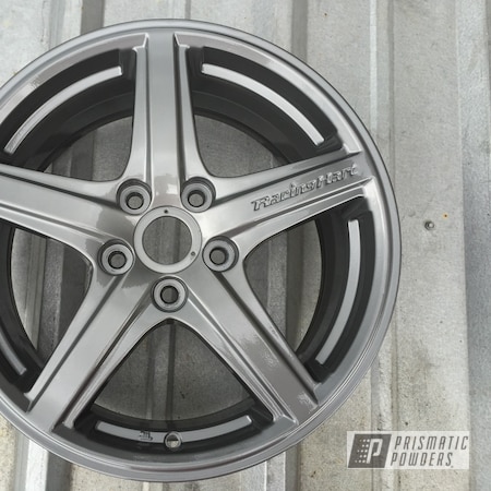 Powder Coating: Wheels,Black Chrome II PPB-4623,Custom Wheels,Automotive Rims