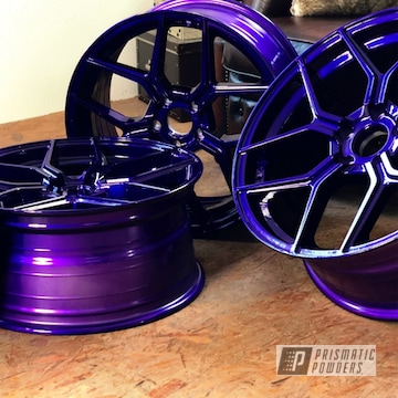 Powder Coated Purple Raffa Rs-01 Wheels