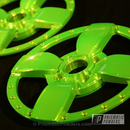 Powder Coating: Lollypop Lime PPS-5628,BMD Forged,Wheels