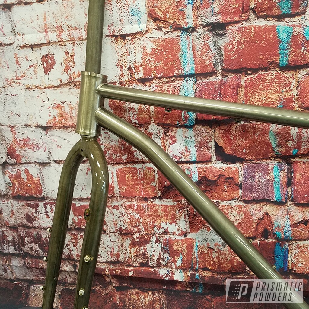 Powder Coated Bicycle Frame in Clear Vision | Prismatic Powders