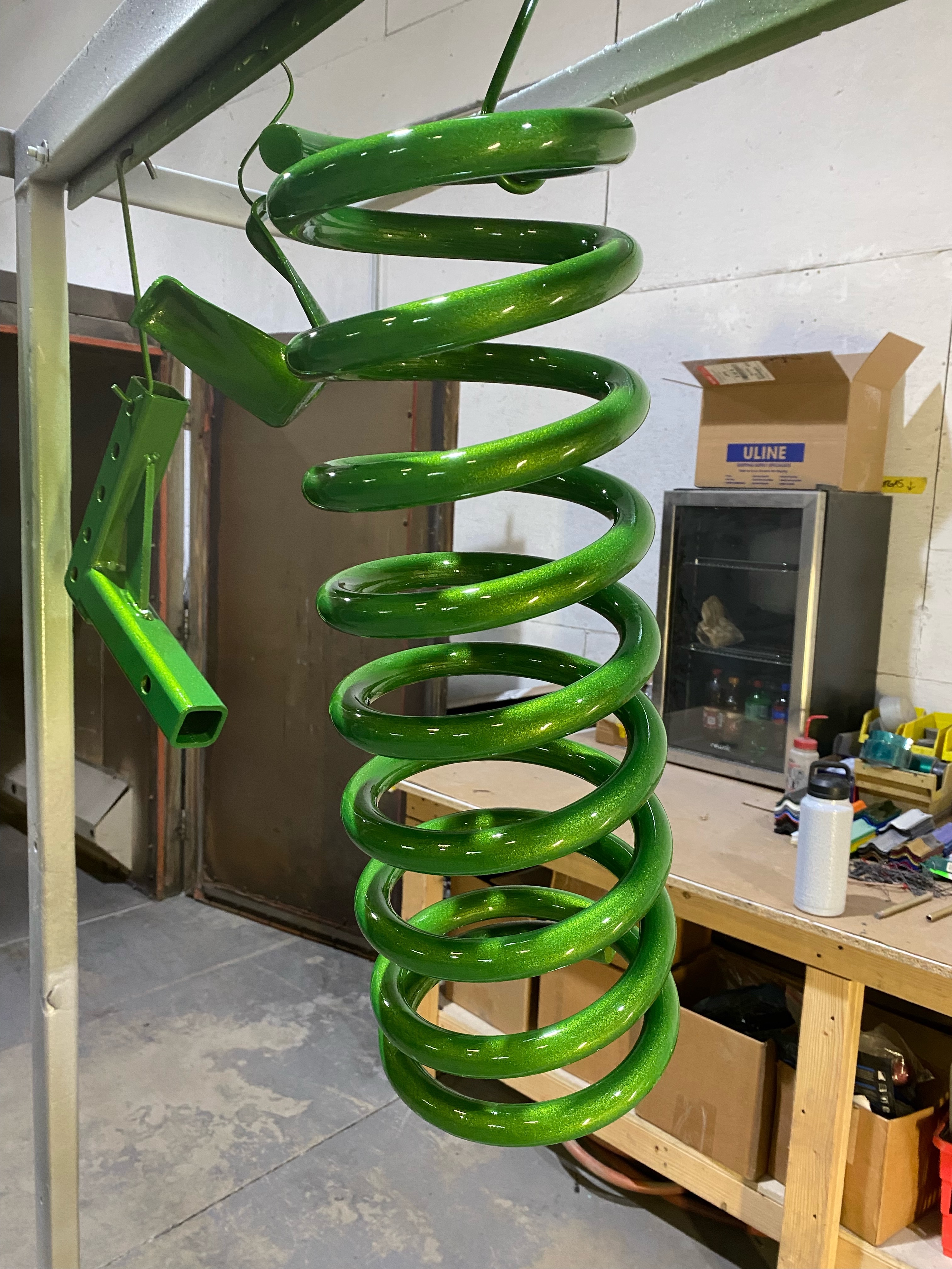 Shock Spring Powder Coating Differential Cover, Shock Springs, Radiator in Illusion Green Ice ...