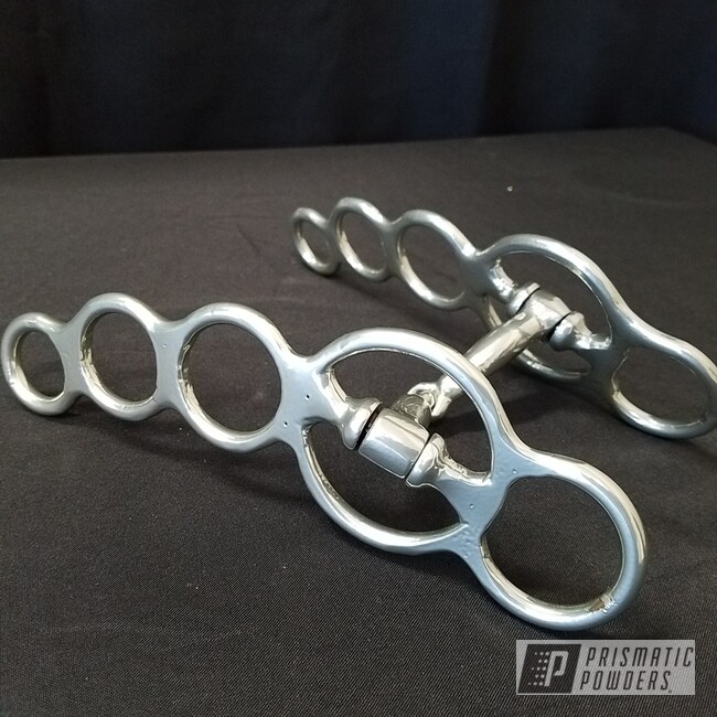 Horse Bit Powder Coated In Clear Vision And Super Chrome