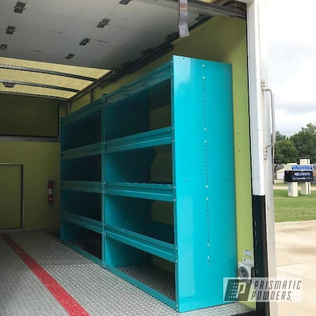 Powder Coating: Shelving,Miscellaneous,Commercial,Storage,NATIVE TURQUOISE PSS-2791