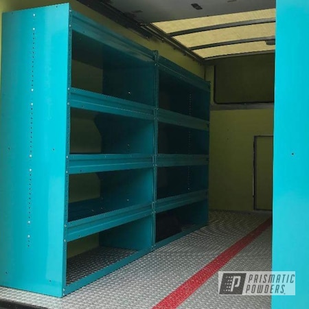 Powder Coating: Shelving,Miscellaneous,Commercial,Storage,NATIVE TURQUOISE PSS-2791
