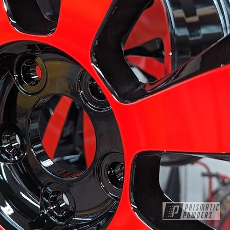 Powder Coating: Wheels,Automotive,Clear Vision PPS-2974,Ink Black PSS-0106,Very Red PSS-4971