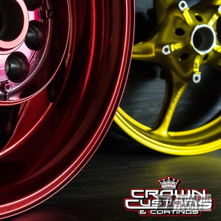 Powder Coating: Wheels,Illusion Gold PMB-10045,Clear Vision PPS-2974,SUPER CHROME USS-4482,Motorcycle Rims,LOLLYPOP RED UPS-1506,Motorcycle Parts,Motorcycles