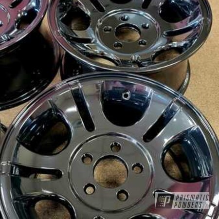 Powder Coating: Automotive,Custom Wheels,20" Wheels,Ink Black PSS-0106,Automotive Rims,Automotive Wheels,Aluminum Wheels