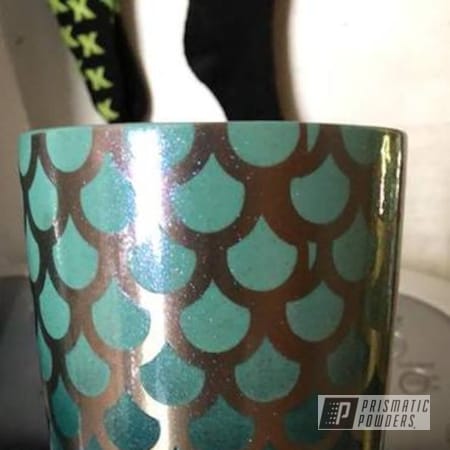 Powder Coating: Clear Vision PPS-2974,Chameleon Sapphire PPB-5729,Drinkware,Peacock Pink PMB-0750,Miami Teal PSB-6532,Chameleon Cherry PPB-5735,Custom Tumbler Cup,RAL 6027 Light Green
