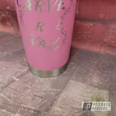 Powder Coating: HOGG,Cherry Blossom Pink PMB-1371,Hogg Stainless Drinkware,Hogg Tumblers,Custom Tumbler Cup
