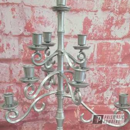 Powder Coating: candelabra,Heavy Silver PMS-0517,Household Decor,Candle Holders
