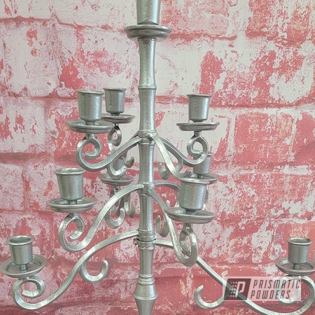 Powder Coating: Heavy Silver PMS-0517,Household Decor,Candle Holders,candelabra