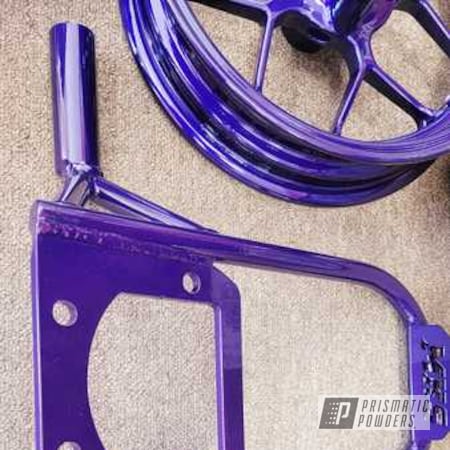 Powder Coating: Clear Vision PPS-2974,Illusion Purple PSB-4629,Automotive,Motorcycle Parts,Illusions,Motorcycle Wheels