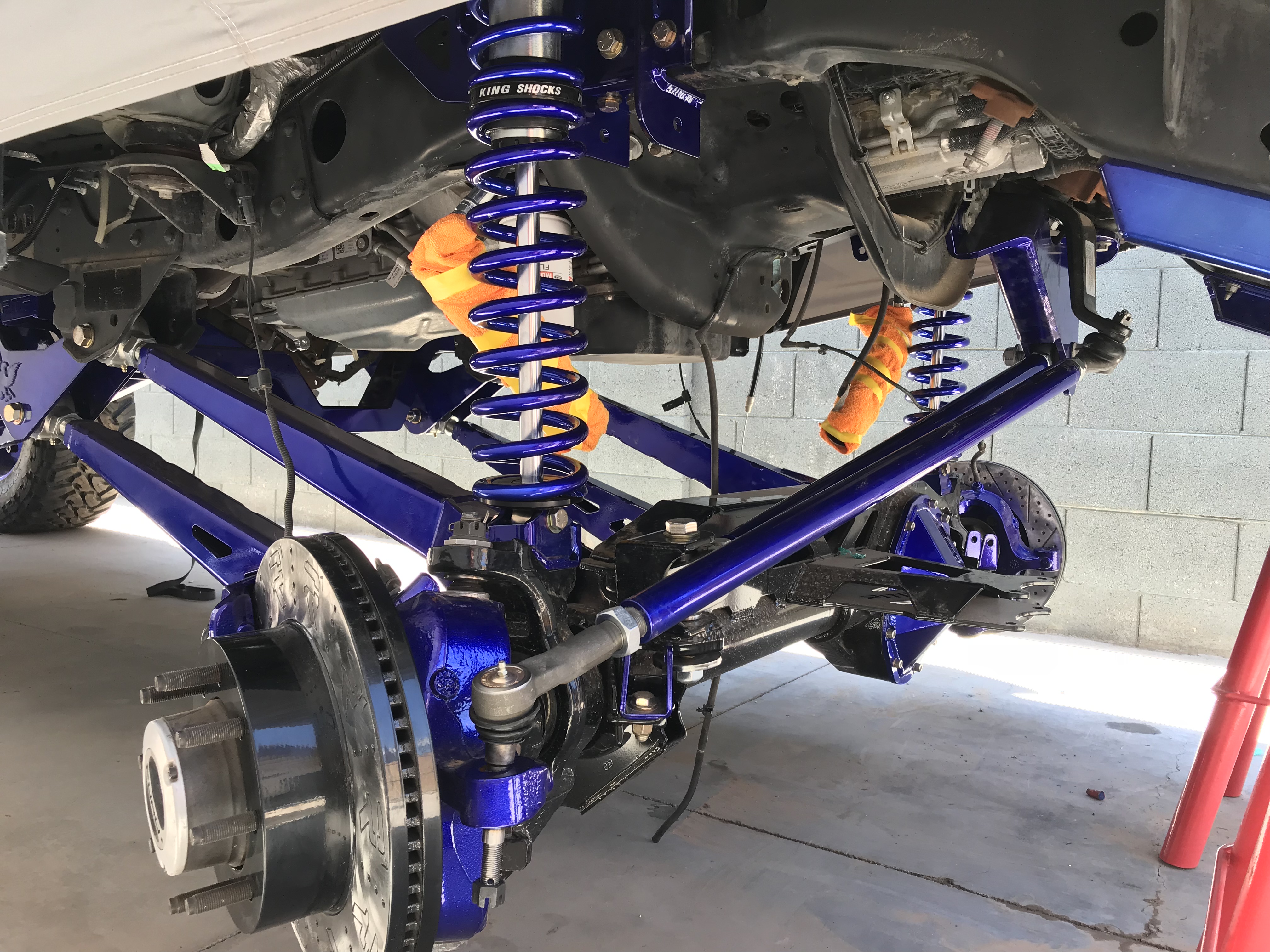 Powder coated Ford F250 Pmf Truck, Blue and Black Powder Coating ...