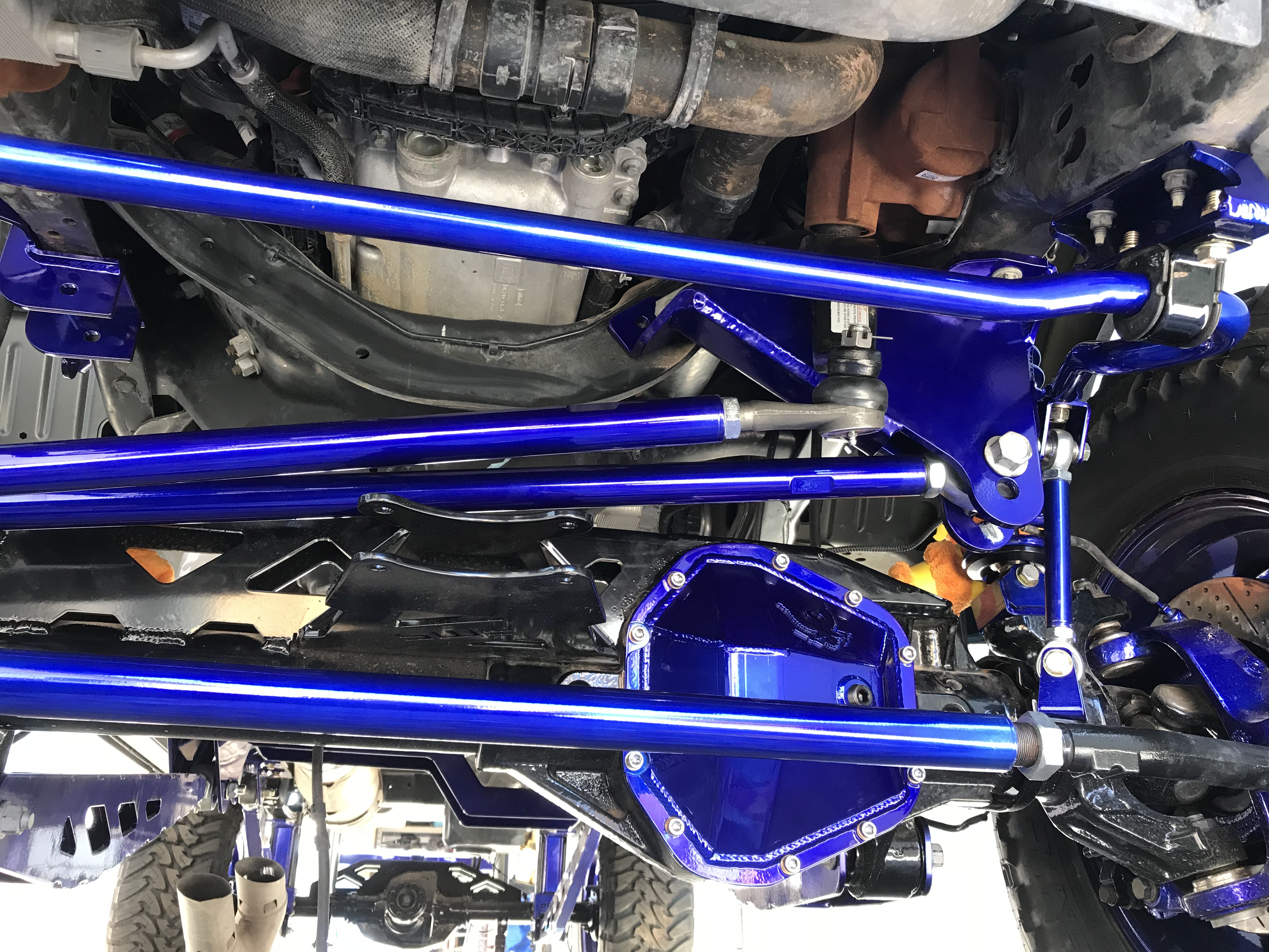 Powder coated Ford F250 Pmf Truck, Blue and Black Powder Coating ...
