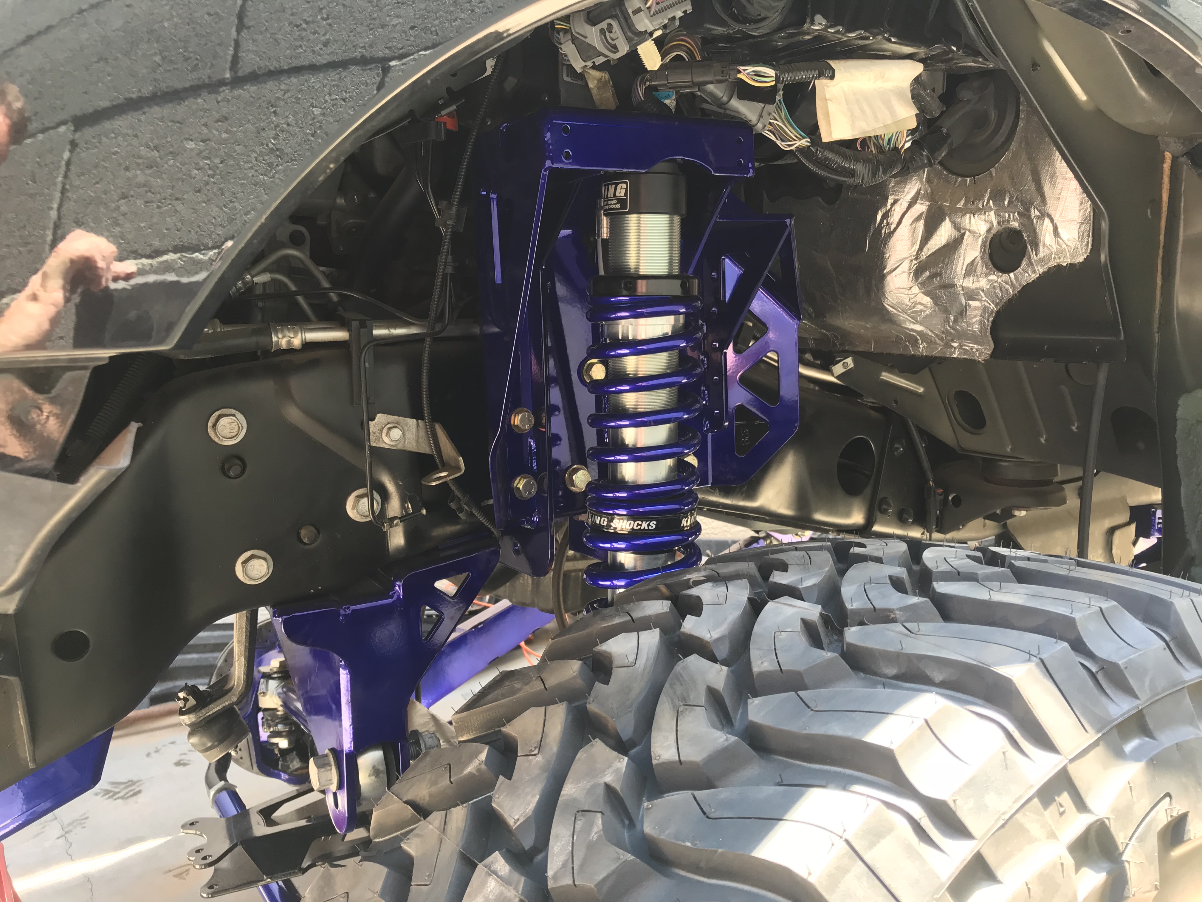 Powder coated Ford F250 Pmf Truck, Blue and Black Powder Coating ...