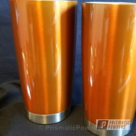 Powder Coating: Powder Coated Stainless Cups,Lollypop Tangelo PPS-2291,Miscellaneous,Single Powder Application