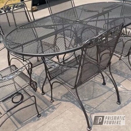 Powder Coating: FORGED CHARCOAL UMB-6578,Clear Vision PPS-2974,Patio Furniture,Clear