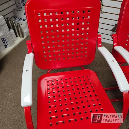 Powder Coating: Outdoor Patio Furniture,Patio Chairs,Polar White PSS-5053,Vintage Lawn Chairs,Vintage Chairs