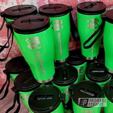 Powder Coated Neon Green Hogg Stainless Drinkware