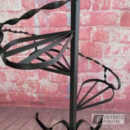 Powder Coating: Plant Stand,Outdoor Decor,BLACK JACK USS-1522,Spiral Staircase