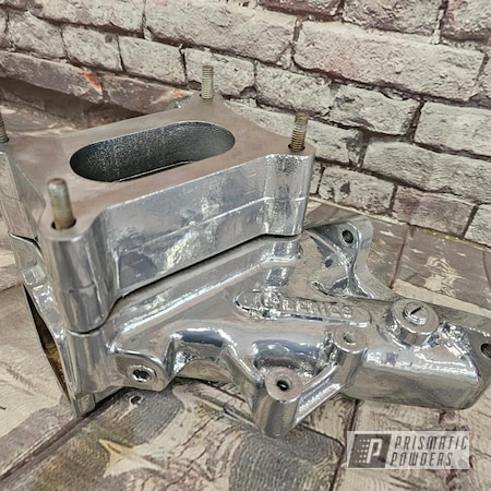 Powder Coating: Powder Coated Intake Manifold,Automotive Parts,Clear Vision PPS-2974,Super Chrome Plus UMS-10671,Intake Manifold
