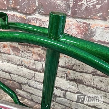 Powder Coated Clear Vision And Illusion Money Custom Schwinn Bicycle