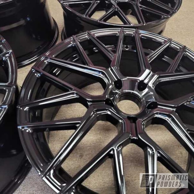 Powder Coated Gloss Black 20inch Aluminum Wheels