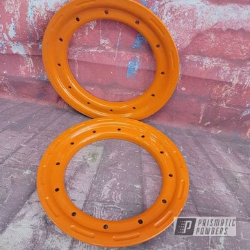 Powder Coated Ktm Orange Wheel Locks