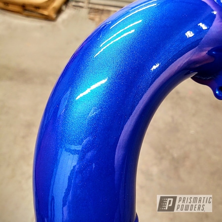 Powder Coating: Illusion Blue-Berg PMB-6910,Automotive,Clear Vision PPS-2974,Turbo Pipes