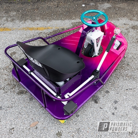Powder Coating: Crazy Cart,XL Crazy Cart,Cortez Teal PPS-4477,Illusion Pink PMB-10046,Illusion Purple PSB-4629,Taxi Garage,Automotive,Taxi Garage Crazy Cart