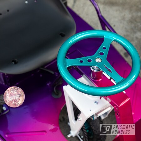 Powder Coating: Illusion Purple PSB-4629,Automotive,Taxi Garage Crazy Cart,Taxi Garage,Illusion Pink PMB-10046,XL Crazy Cart,Crazy Cart,Cortez Teal PPS-4477