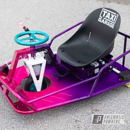 Powder Coating: Illusion Purple PSB-4629,Automotive,Taxi Garage Crazy Cart,Taxi Garage,Illusion Pink PMB-10046,XL Crazy Cart,Crazy Cart,Cortez Teal PPS-4477