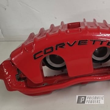 Powder Coated Astatic Red Corvette Calipers