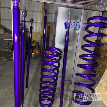 Powder Coated Illusion Purple And Clear Vision Custom Lift Kit
