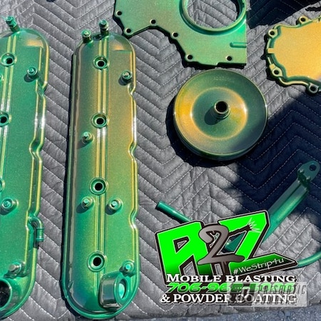Powder Coating: Chameleon,Color Shift,Automotive,Super Chrome Plus UMS-10671,a2zblasting,LAMBO GREEN PPB-10901