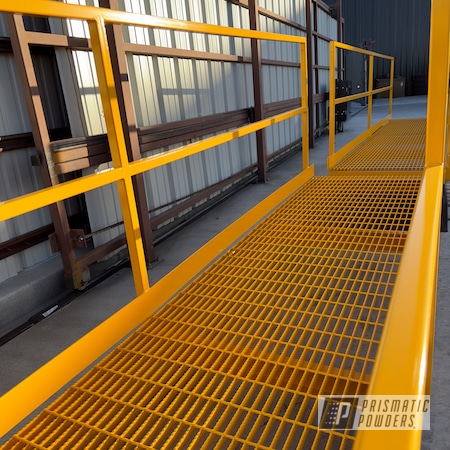 Powder Coating: Railings,30-2168 CORVEL SAFETY YELLOW JE025QF,Industrial