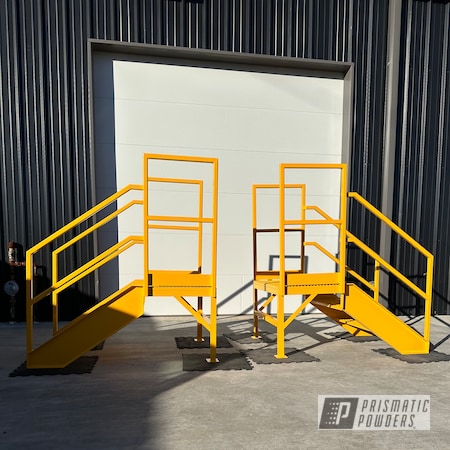 Powder Coating: Railings,30-2168 CORVEL SAFETY YELLOW JE025QF,Industrial