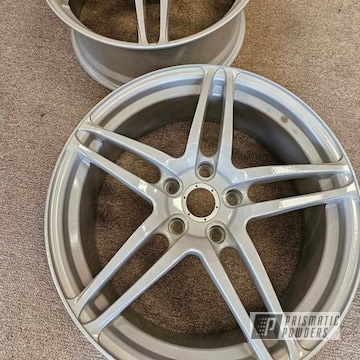 Powder Coated Clear Vision And Bmw Silver Aluminum Wheels