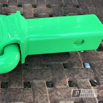 D-ring Powder Coated In Neon Green