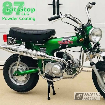 Powder Coating: Illusion Money PMB-6917,Clear Vision PPS-2974,Minibike,Dirtbike